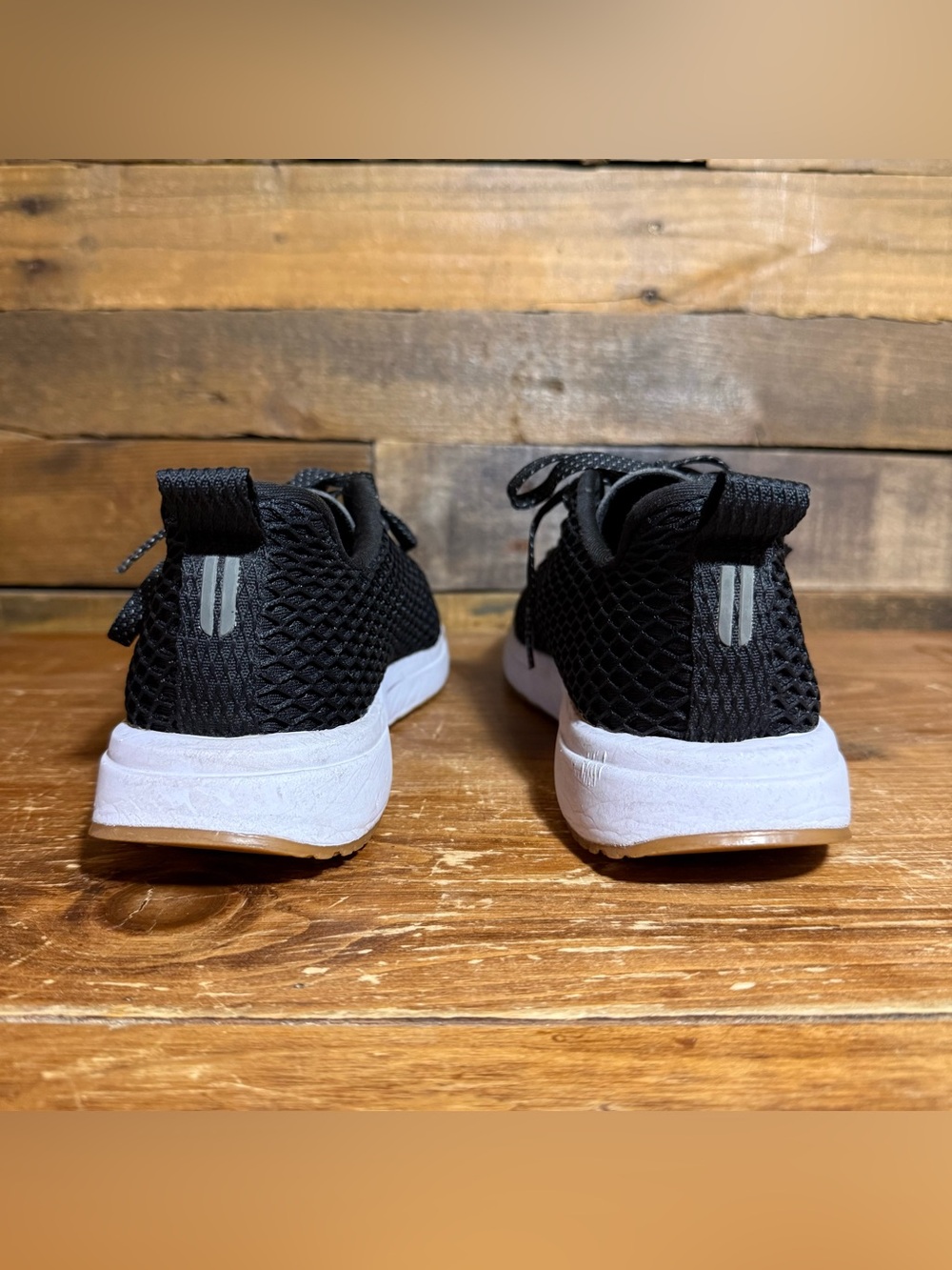 NOBULL Diamond Mesh Runner Black Gum Running Shoes Men’s 7.5 Knit Top - Picture 3 of 11